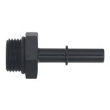 DeatschWerks 8AN ORB Male to 5/16in Male EFI Quick Connect Adapter - Anodized Matte Black thumbnail 2