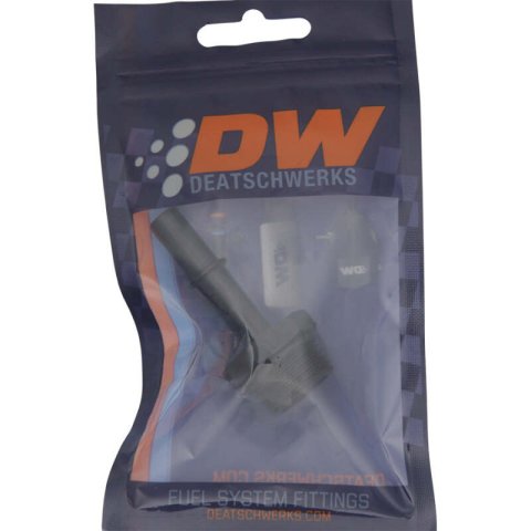 DeatschWerks 10AN ORB Male to 3/8in Male EFI Quick Connect Adapter - Anodized Matte Black thumbnail 5