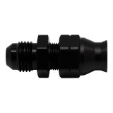 DeatschWerks 6AN Male Flare to 5/16in Hardline Compression Adapter - Anodized Matte Black thumbnail 1