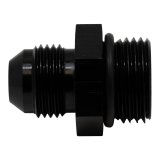 DeatschWerks 10AN ORB Male to 8AN Male Flare Adapter (Incl O-Ring) - Anodized Matte Black thumbnail 1