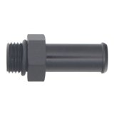DeatschWerks 6AN ORB Male to 1/2in Male Barb Fitting (Incl O-Ring) - Anodized Matte Black thumbnail 2