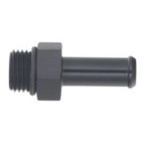 DeatschWerks 6AN ORB Male to 3/8in Male Barb Fitting (Incl O-Ring) - Anodized Matte Black thumbnail 2