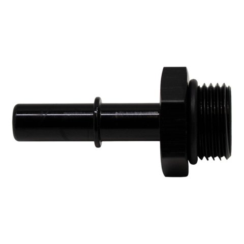 DeatschWerks 8AN ORB Male to 3/8in Male EFI Quick Connect Adapter - Anodized Matte Black thumbnail 3