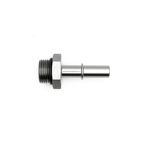 DeatschWerks 8AN ORB Male to 3/8in Male EFI Quick Connect Adapter - Anodized Matte Black thumbnail 6