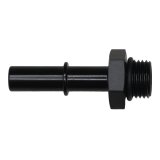 DeatschWerks 6AN ORB Male to 3/8in Male EFI Quick Connect Adapter - Anodized Matte Black thumbnail 1
