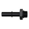 DeatschWerks 6AN ORB Male to 3/8in Male EFI Quick Connect Adapter - Anodized Matte Black thumbnail 6