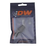 DeatschWerks 6AN Male Flare to 3/8in Hardline Compression Adapter - Anodized Matte Black thumbnail 4