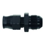 DeatschWerks 8AN Male Flare to 3/8in Hardline Compression Adapter - Anodized Matte Black thumbnail 1