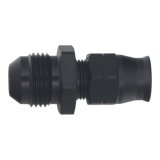 DeatschWerks 8AN Male Flare to 3/8in Hardline Compression Adapter - Anodized Matte Black thumbnail 2