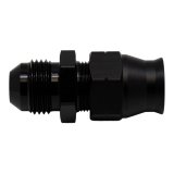 DeatschWerks 8AN Male Flare to 1/2in Hardline Compression Adapter - Anodized Matte Black thumbnail 1