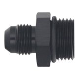 DeatschWerks 8AN ORB Male to 6AN Male Flare Adapter (Incl O-Ring) - Anodized Matte Black thumbnail 2