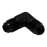 DeatschWerks 6AN Male Flare to 6AN Male Flare 90-Degree Fitting - Anodized Matte Black thumbnail 1