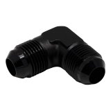 DeatschWerks 8AN Male Flare to 8AN Male Flare 90-Degree Fitting - Anodized Matte Black thumbnail 1