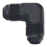 DeatschWerks 8AN Male Flare to 8AN Male Flare 90-Degree Fitting - Anodized Matte Black thumbnail 2