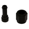 DeatschWerks 6AN Female Flare Swivel to 5/16in Single Hose Barb - Anodized Matte Black thumbnail 6