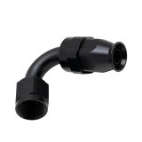 DeatschWerks 8 AN Female Flare Swivel 120-Degree Hose End PTFE - Anodized Matte Black thumbnail 1