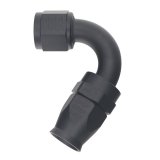 DeatschWerks 10AN Female Flare Swivel 120-Degree Hose End PTFE - Anodized Matte Black thumbnail 2