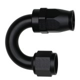 DeatschWerks 10AN Female Flare Swivel 180-Degree Hose End PTFE - Anodized Matte Black thumbnail 1