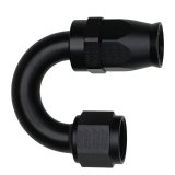 DeatschWerks 10AN Female Flare Swivel 180-Degree Hose End PTFE - Anodized Matte Black thumbnail 3