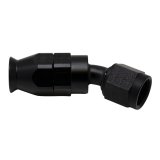 DeatschWerks 6 AN Female Flare Swivel 30-Degree Hose End PTFE - Anodized Matte Black thumbnail 1