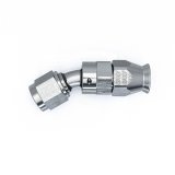 DeatschWerks 6 AN Female Flare Swivel 30-Degree Hose End PTFE - Anodized Matte Black thumbnail 6