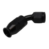 DeatschWerks 6 AN Female Flare Swivel 60-Degree Hose End PTFE - Anodized Matte Black thumbnail 1