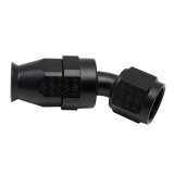 DeatschWerks 8 AN Female Flare Swivel 30-Degree Hose End PTFE - Anodized Matte Black thumbnail 3