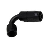 DeatschWerks 6 AN Female Flare Swivel 120-Degree Hose End CPE - Anodized Matte Black thumbnail 1