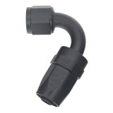 DeatschWerks 8 AN Female Flare Swivel 120-Degree Hose End CPE - Anodized Matte Black thumbnail 2
