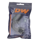 DeatschWerks 8 AN Female Flare Swivel 120-Degree Hose End CPE - Anodized Matte Black thumbnail 4