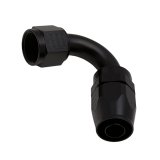 DeatschWerks 10AN Female Flare Swivel 120-Degree Hose End CPE - Anodized Matte Black thumbnail 1