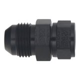 DeatschWerks 8AN Male Flare to Fuel Pump Outlet Barb Adapter - Anodized Matte Black thumbnail 1