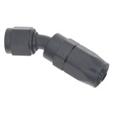 DeatschWerks 6 AN Female Flare Swivel 30-Degree Hose End CPE - Anodized Matte Black thumbnail 2