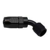 DeatschWerks 6 AN Female Flare Swivel 60-Degree Hose End CPE - Anodized Matte Black thumbnail 3