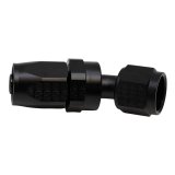 DeatschWerks 8 AN Female Flare Swivel 30-Degree Hose End CPE - Anodized Matte Black thumbnail 1