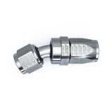 DeatschWerks 8 AN Female Flare Swivel 30-Degree Hose End CPE - Anodized Matte Black thumbnail 4