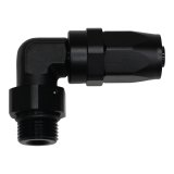 DeatschWerks 8AN ORB Female Swivel 90-Degree Hose End CPE - Anodized Matte Black thumbnail 1