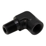DeatschWerks 90-Degree 1/8in NPT Male to Female 1/8in NPT - Anodized Matte Black thumbnail 1