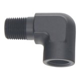 DeatschWerks 90-Degree 1/8in NPT Male to Female 1/8in NPT - Anodized Matte Black thumbnail 2