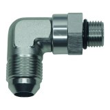 DeatschWerks 6AN ORB Male Swivel to 8AN Male Flare 90-Degree - Anodized Titanium thumbnail 1