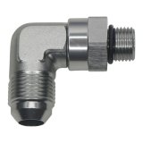 DeatschWerks 6AN ORB Male Swivel to 8AN Male Flare 90-Degree - Anodized Titanium thumbnail 2
