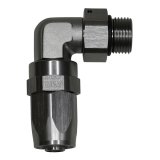 DeatschWerks 8AN ORB Female Swivel 90-Degree Hose End CPE - Anodized DW Titanium thumbnail 1
