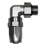 DeatschWerks 8AN ORB Female Swivel 90-Degree Hose End CPE - Anodized DW Titanium thumbnail 2