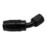 DeatschWerks 6AN Female Swivel 45-Degree Hose End CPE - Anodized Matte Black thumbnail 1