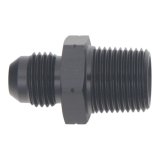 DeatschWerks 6AN Male Flare to 3/8in Male NPT Adapter - Anodized Matte Black thumbnail 2