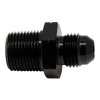 DeatschWerks 6AN Male Flare to 3/8in Male NPT Adapter - Anodized Matte Black thumbnail 7