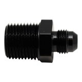 DeatschWerks 6AN Male Flare to 1/2in Male NPT Adapter - Anodized Matte Black thumbnail 1