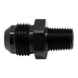 DeatschWerks 8AN Male Flare to 1/4in Male NPT Adapter - Anodized Matte Black thumbnail 1