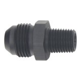 DeatschWerks 8AN Male Flare to 1/4in Male NPT Adapter - Anodized Matte Black thumbnail 2