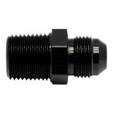 DeatschWerks 8AN Male Flare to 1/2in Male NPT Adapter - Anodized Matte Black thumbnail 1